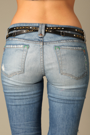 Stud & Crystal Double Wrap Belt