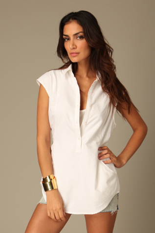 Button Up Shirt Tunic