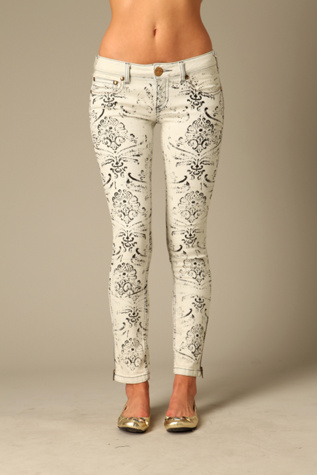 White Denim/black