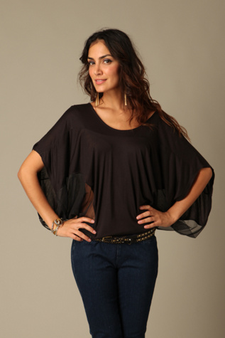 Voluminous Mesh Top