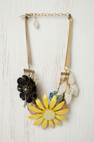 One of a Kind Vintage Flower Necklace