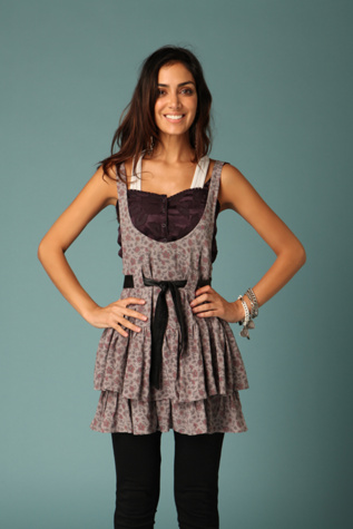 Ruffled Suspender Skirt