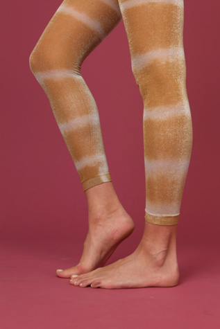 Tie Dye Lurex Footless Tight