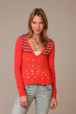 V Neck Fairisle Sweater
