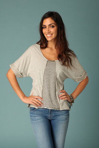 Embellished Dolman Sleeve Top