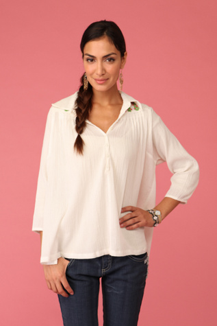 Floral Embroidered Top