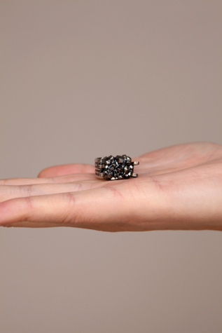 Pewter Small Rock Ring