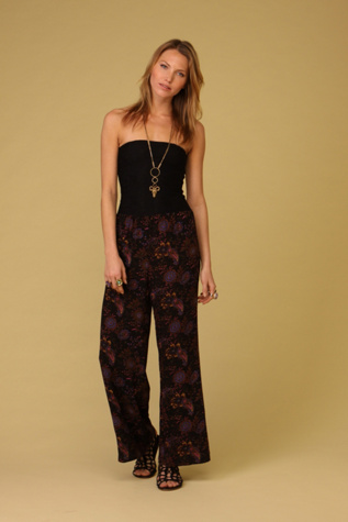 Floral Paisley Smocked Jumpsuit