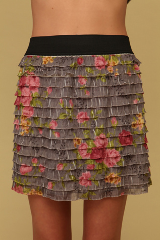 Printed Ruffle Mini