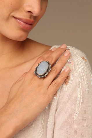 Blue Snow Ring