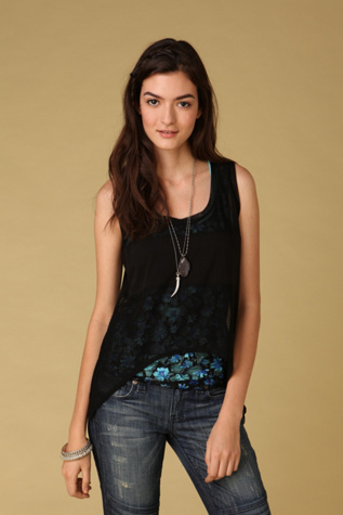 LnA Stripe Mesh Tank