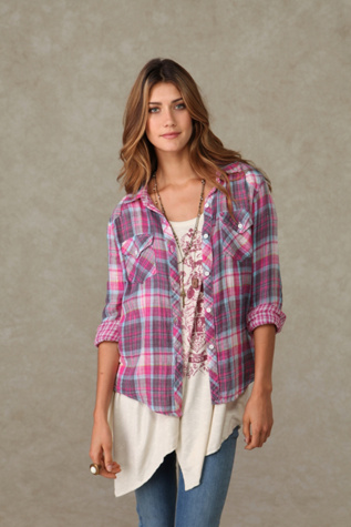 Trimmed in Gingham Shirt