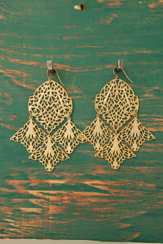 Gold Plated Pressed Earring