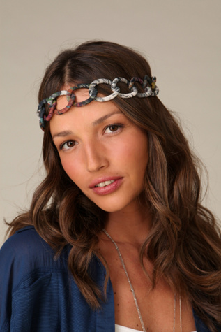 Interlock Printed Chiffon Headband