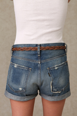 Braided Skinny Studded Belt