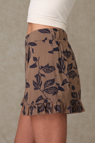 Navy/Taupe Print