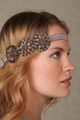 Beaded Beach Applique Headband