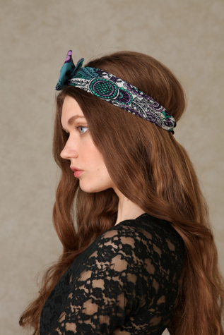 Teal Paisley