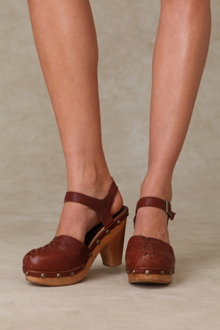 Doub Studded Clog at Free People Clothing Boutique :  rubber sole wood closed toe free people