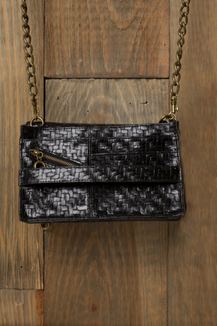 Woven Crossbody & Chain