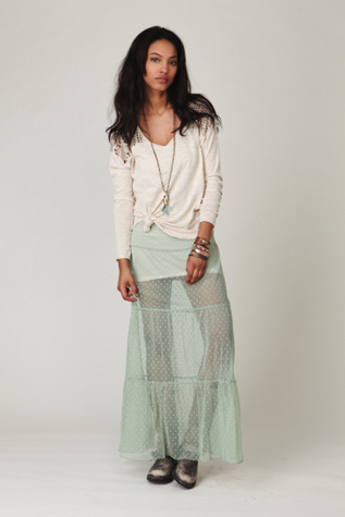 Point D'Esprit Maxi Slip