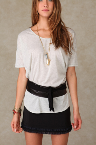 Knit & Leather Waist Wraps