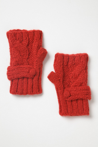 Cable Fingerless Glove