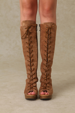 Carrie Tall Lace Up Clog
