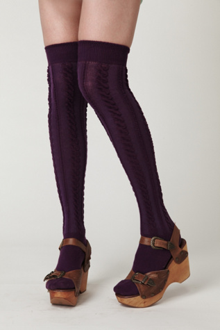 Aran Sheer Cable Tall Sock