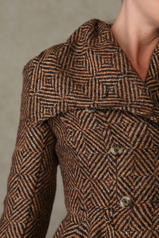 Ruffled Tweed Jacket