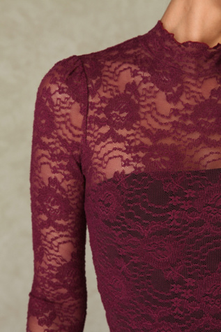 Lace Mock Neck Top