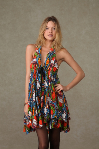 Fp-1 Ikat Halter Dress
