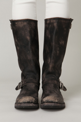 Stone Wash Slouch Boot