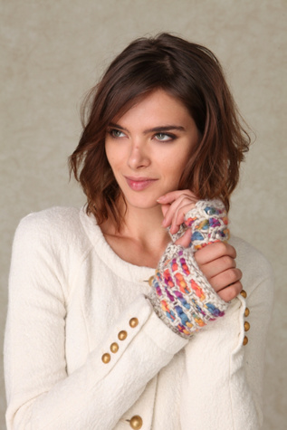 Lila Fingerless Glove