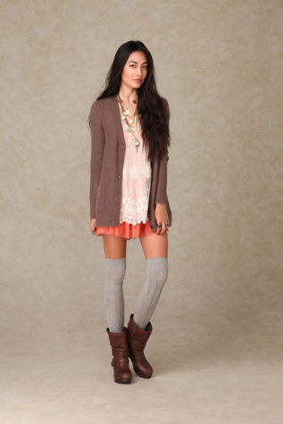 Embroidered Mesh Tunic