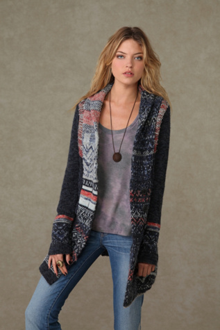 Scenes in Fairisle Cardigan