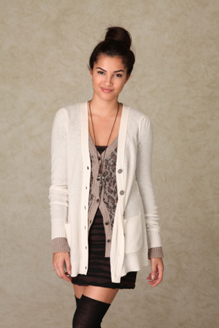 Cashmere Puff Sleeve Cardigan at Free People Clothing Boutique