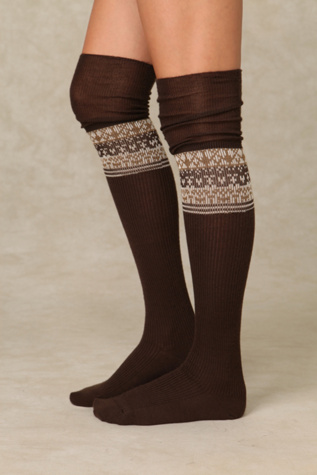 Band Of Fairisle Tall Sock
