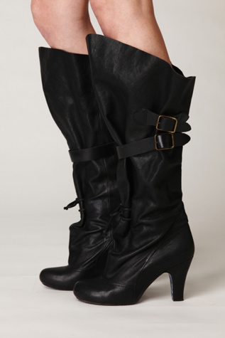 Buckle Slouch Heeled Boot