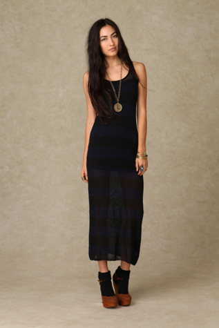 Stripe Sweater Maxi Dress