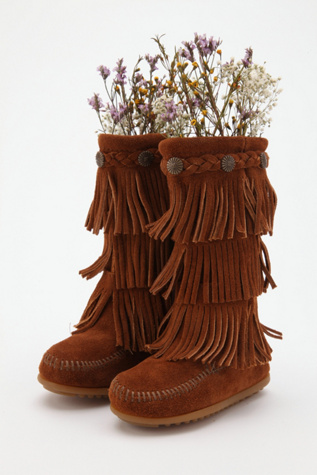 Wee People 3 Layer Fringe Bootie