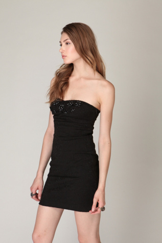 Snowy Garden Tube Dress