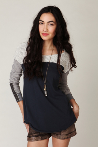 We The Free Long Sleeve Mixed Tunic