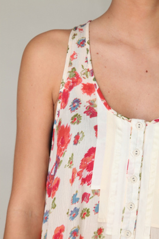Printed Tuxedo Cami