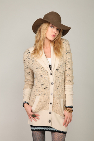 Shawl Collar Open Stitch