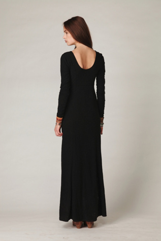 Maxi Scoop Long Sleeve Dress