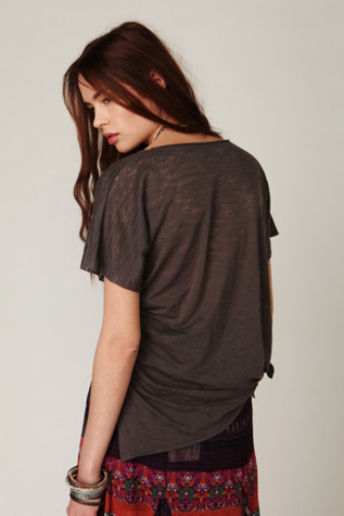 Burnout V Neck Tee