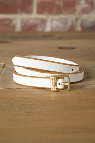Dainty Bow Skinny Belt