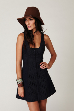 Center of Attention Eyelet Dress