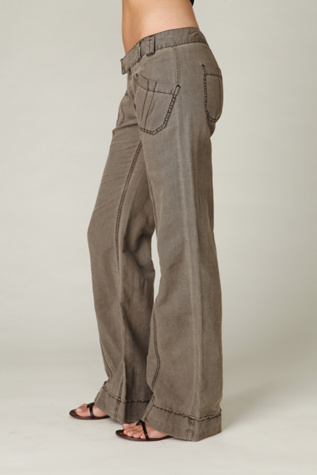 Linen Wideleg Trouser